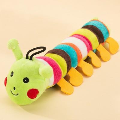 Jam Jam Playground animale domestico cigolante da tirare, 1 pezzo, bruco (verde)