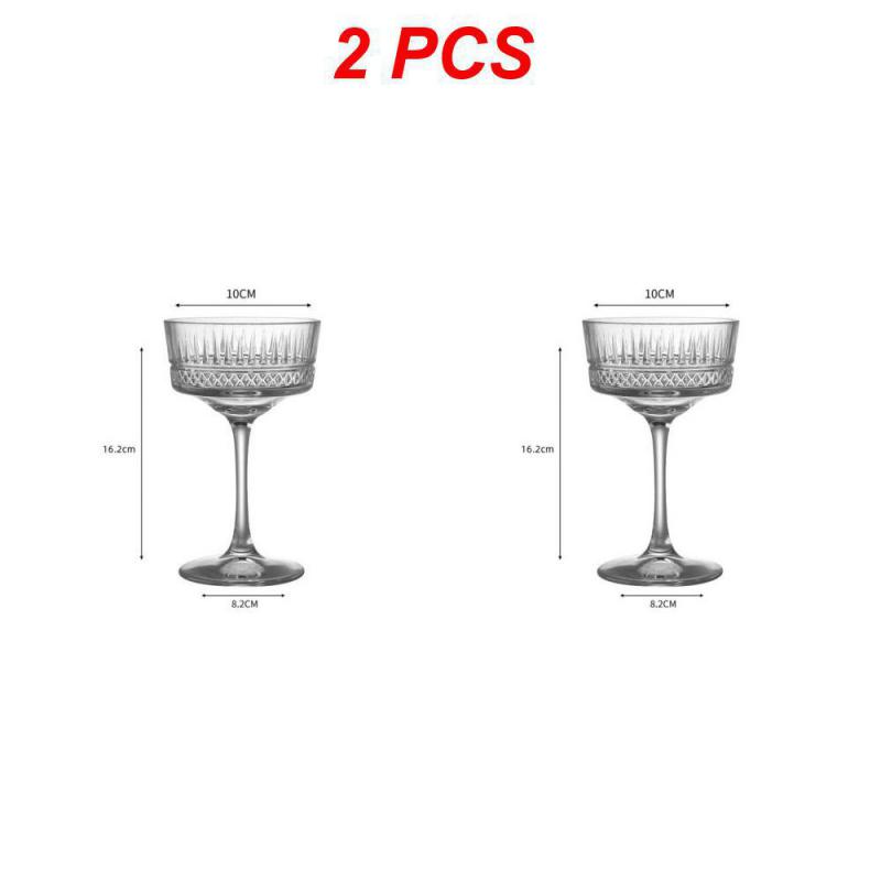 1/2 st Europeisk stil Snidad Cocktailglas Bar Glas Mojito Glas Dricksbägare Martini Bägare Vinglas