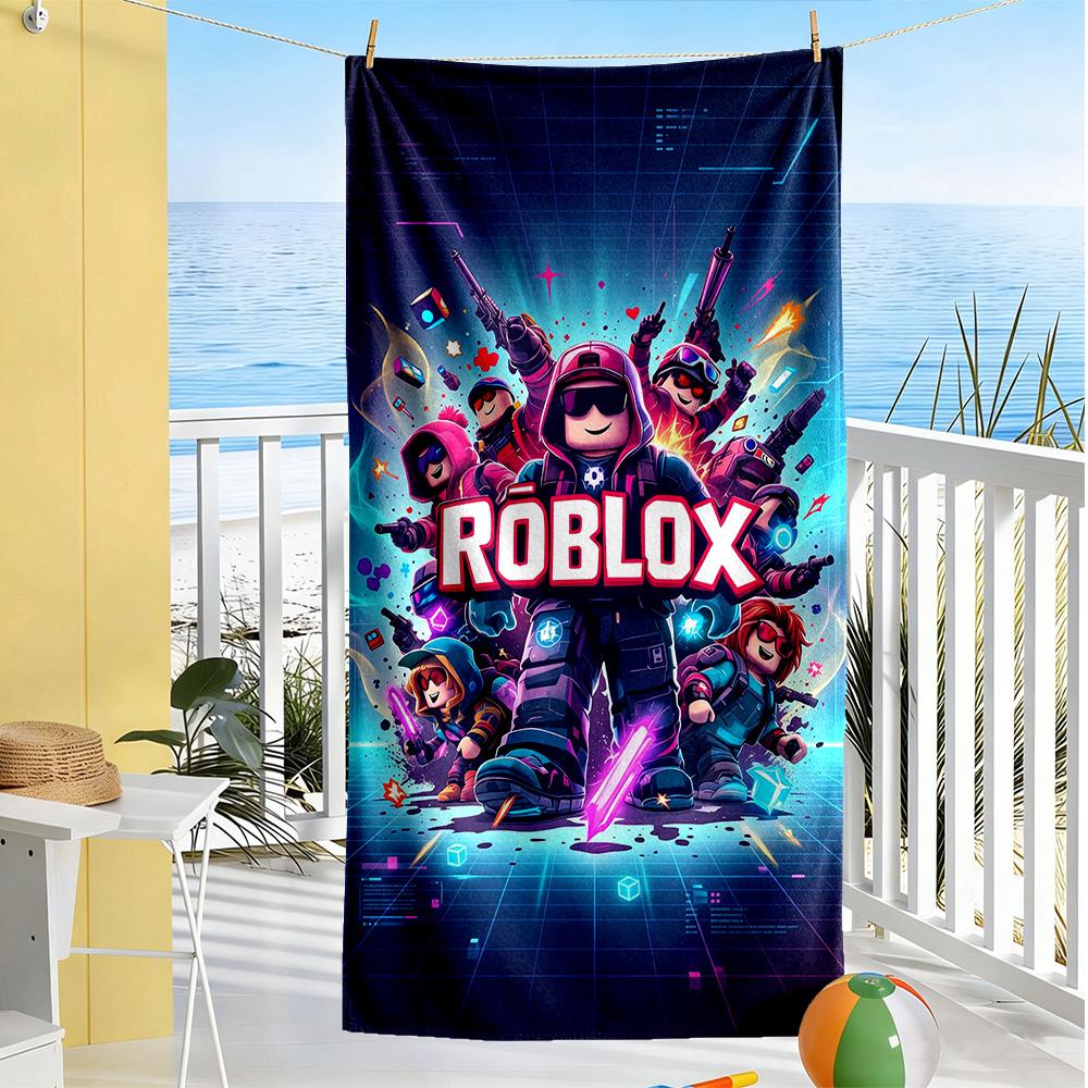 Roblox Strandtuch Superweiche Mikrofaser Schnelltrocknendes Gewebe Bequem Leicht