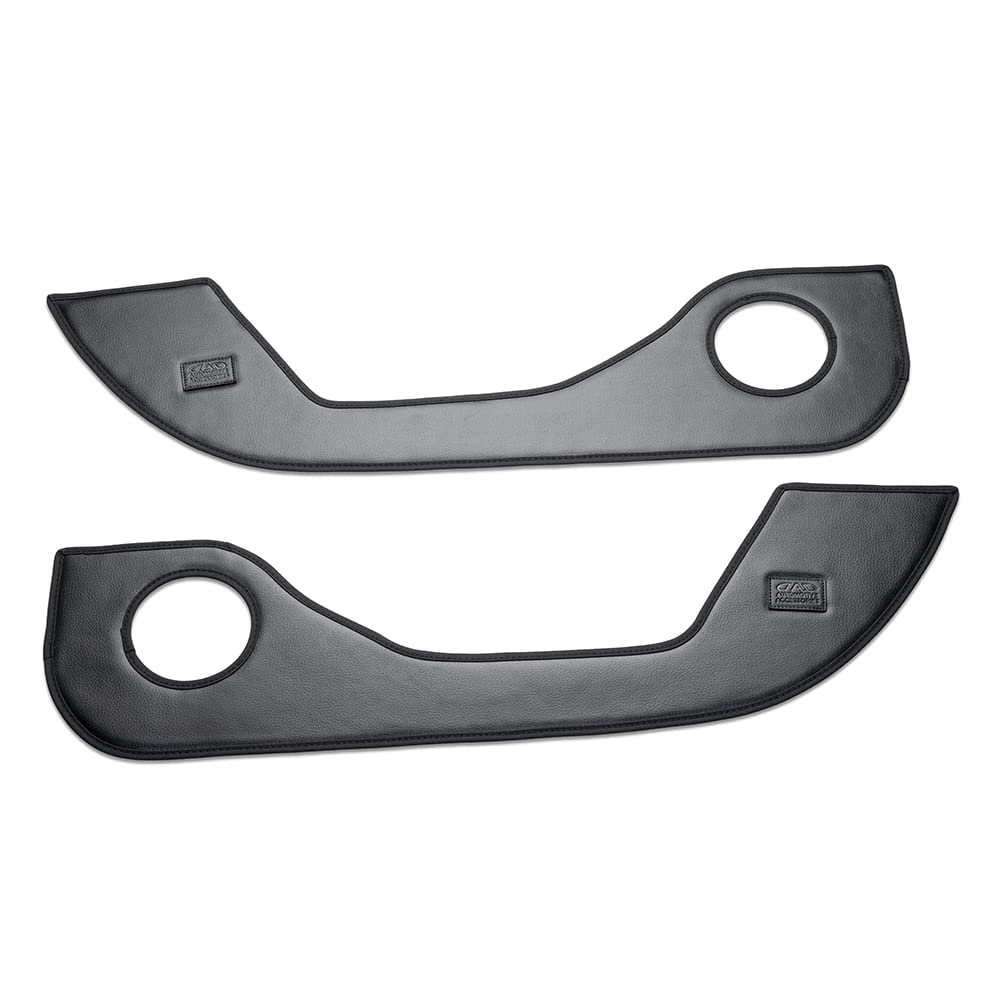 DAD GARSON Door Kick Guards for Daihatsu Mira Left and Right Set for Passengers GARSON eS (LA350/360S) - First-Row [Normal Leather] KG075-01-01
