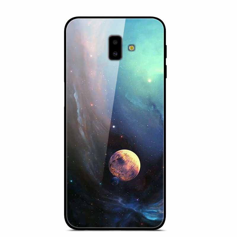 For Samsung J6 Plus Cases J4Plus J8 2018 Fashion Tempered Glass Hard Back Case For Samsung Galaxy J8 2018 Cover J6 J4 2018 Funda