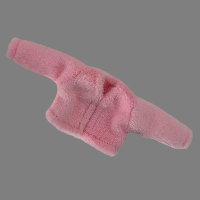 1 Peça Roupas para Boneca Blythe Casaco Longo de Pelo Macio Tops Calças de Yoga Leggings Roupa Casual Quente para Bonecas Blyth OB24 Pullip 1/6