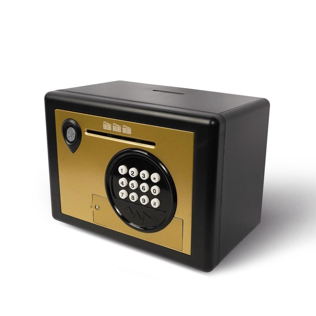 Cofrinho Transfronteiriço para Crianças: Mini Cofre de Moedas com Impressão Digital e Senha Recursos Antifurto para Educação Infantil