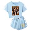Kids Printed Short Sleeve Set Casual Fashion Outfit for Children
