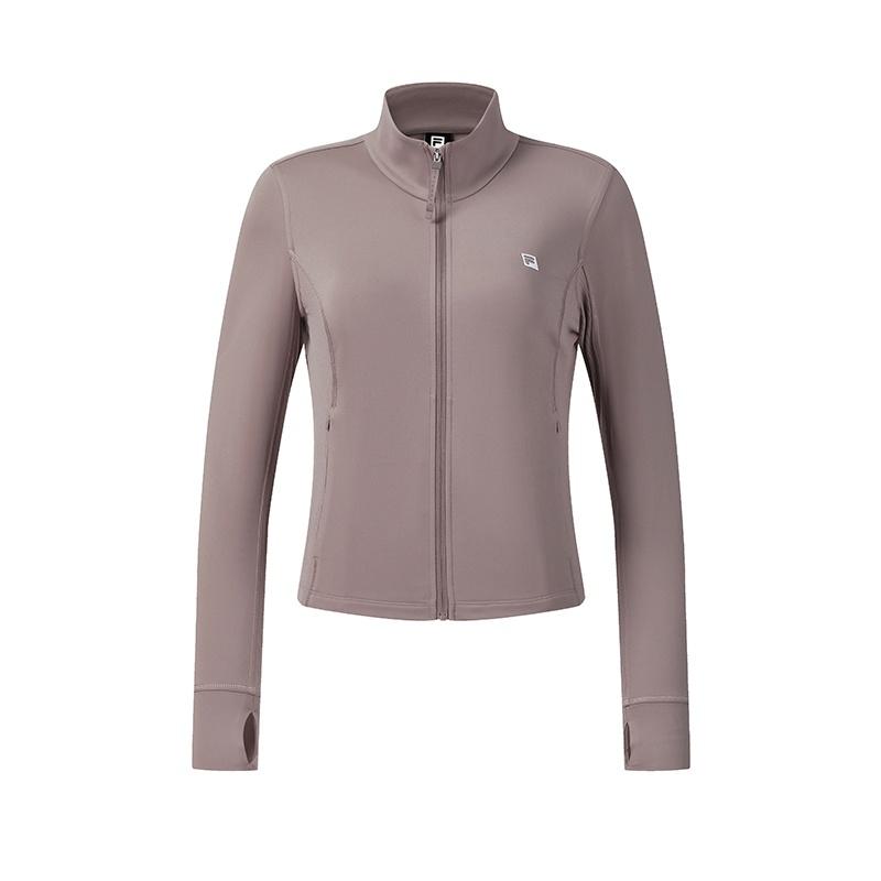 Fila Fitness Klassisch Einfach Sporttraining Bequem Vielseitig Gestrickt Schlanke Jacke Damenjacken Dämmerungs-Lila A11W611509FPU