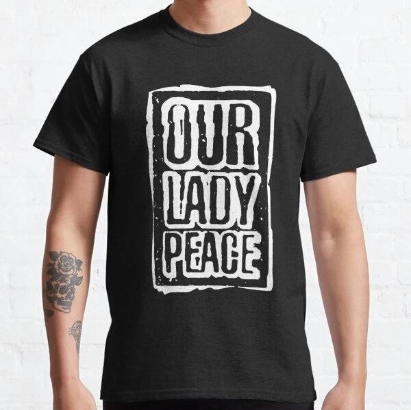 Our Lady Rocks Peace Funny Design Classic T-Shirt S-3XL
