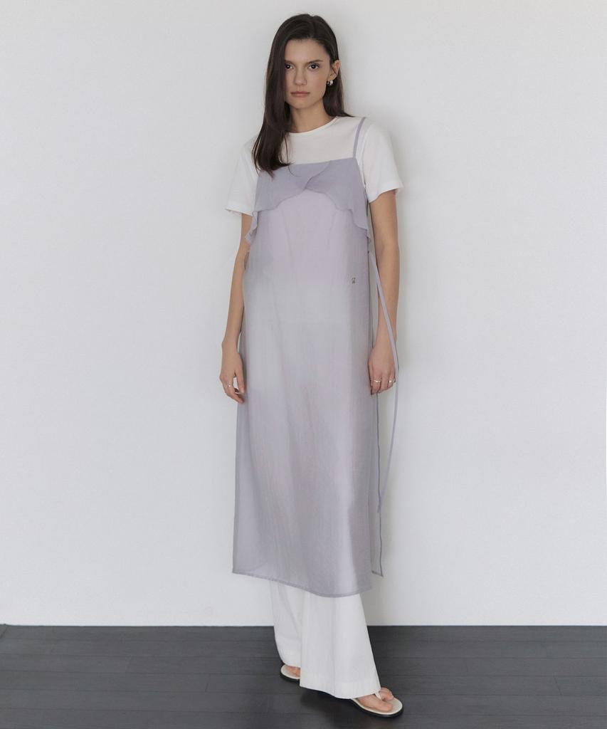 Artid See-Through Layered Sleeveless Dress_2 Colors