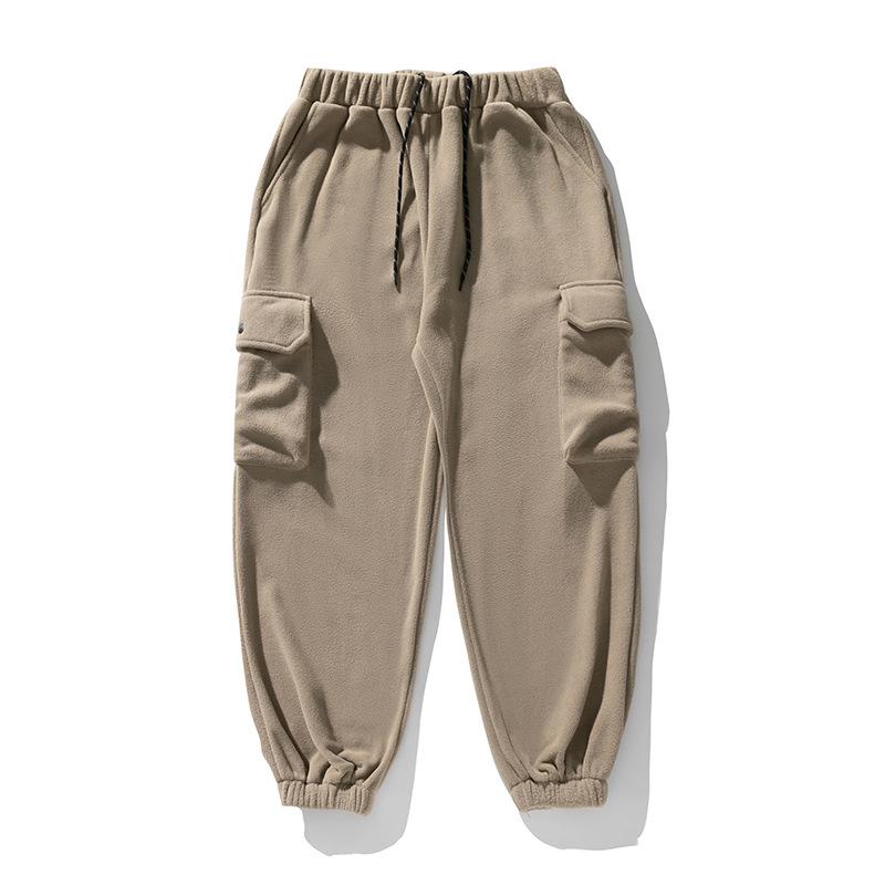 Japanischer Stil Herren Arbeitskleidung Hose Frühling Herbst Jogginghose Locker Lässig Sporthose mit großer Tasche