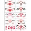 10Pcs  Sex Slut Queen Waterproof Temporary Tattoos Womb Fake Tattoos Stickers