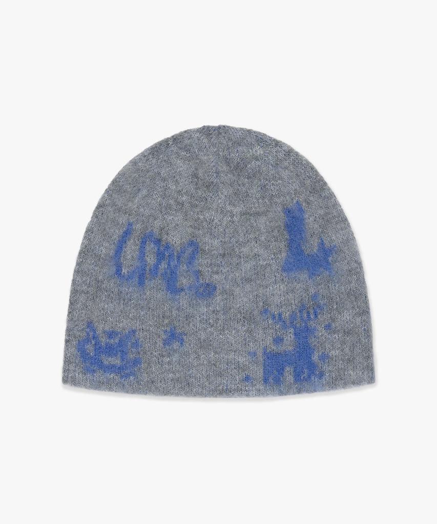 LMC Graphic Uncuffed Beanie Charcoal