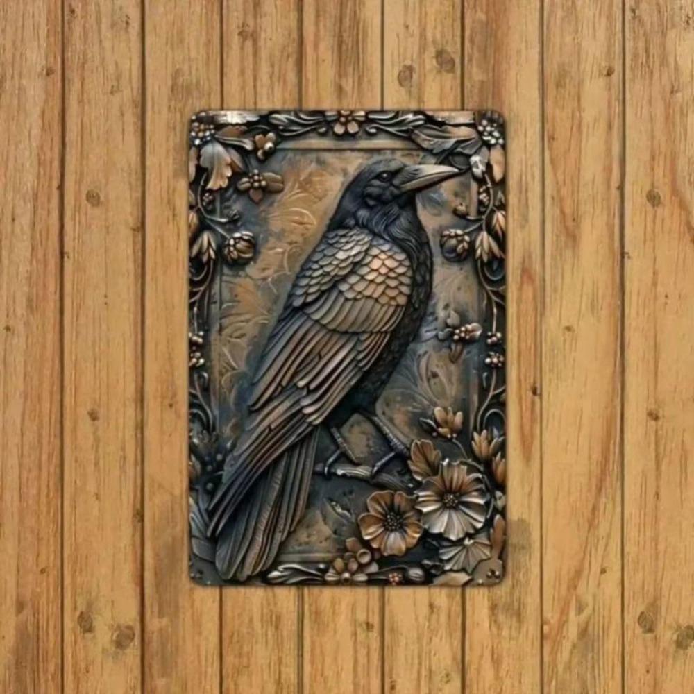 Retro Metal Tin Sign Art, Vintage Wall Decor for Living Room Garage 20x30cm