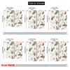 2pcs,2D Plane Printing Minimalist Curtains Christmas Ornaments Pinecones Holly Snowflakes Polyester Fabric (without Rod)