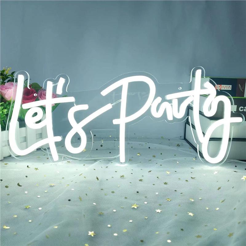 Exclusive LED Neon Party Sign for Room Decoration