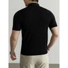 Hengyuanxiang Men's Merino Wool Knit Polo Shirt