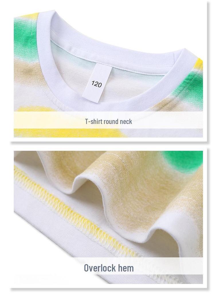 2025 Striped Korean-Style Parent-Child Casual Summer Outfits