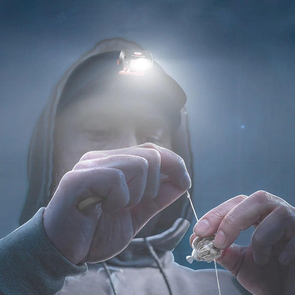 Μίνι προβολέας με αισθητήρα LED Super Bright Κλιπ Καπέλου Φωτιστικό Καπάκι Φως ψαρέματος Προβολέας USB Επαναφορτιζόμενος ρυθμιζόμενος γωνιακός προβολέας κάμπινγκ