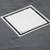10/11/15cm Tile Insert Square Floor Waste Drain Bathroom Grates Shower Drain 304 Stainless Steel Large Flow Drainer Accessories