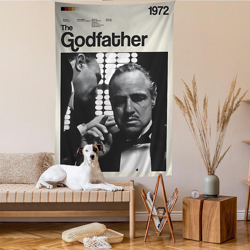 The GGodfather Movie Cartoon Tapestry Art Science Fiction Room Home Decor Wall Hanging Home Decor