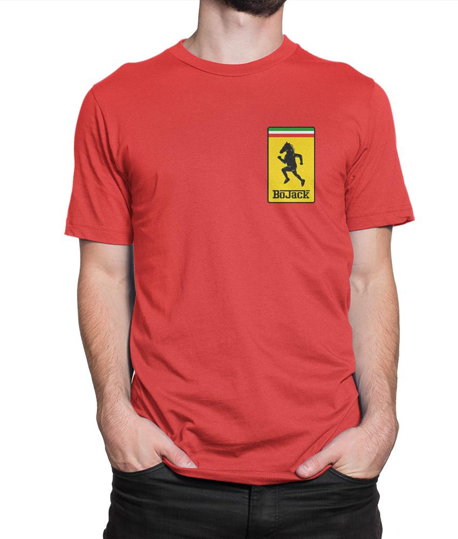 BoJack Horseman Running Logo T-Shirt, Men s and Women s Sizes L