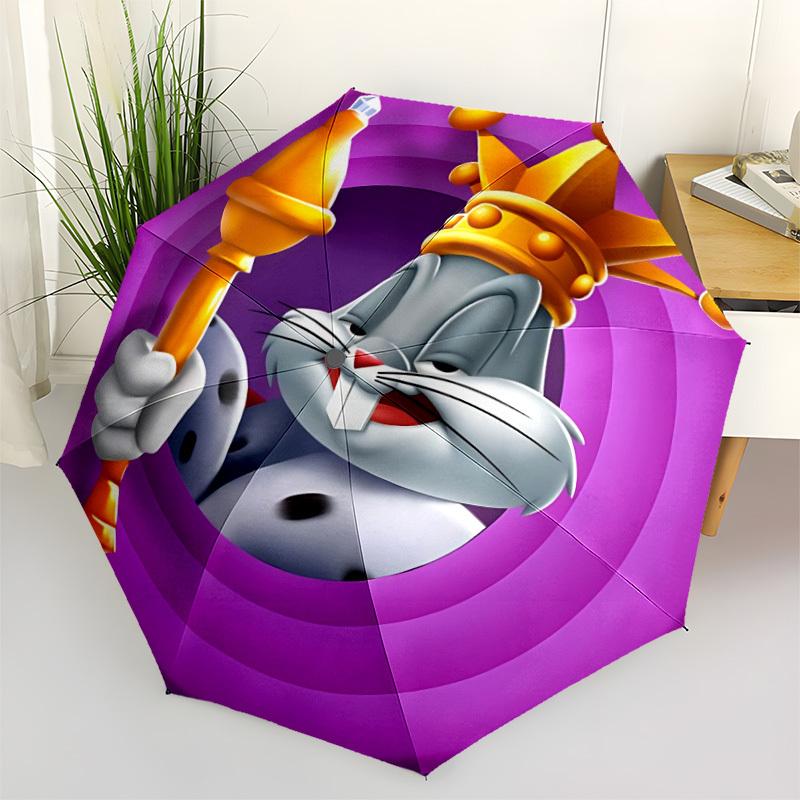 

1pc Royal Bunny Umbrella - Automatic Open Compact Travel Umbrella with 14-Rib Durable Frame yy251021057