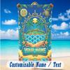 Adventure Journey Theme Beach Towel Personalized Custom Name & Text Soft Quick Dry Beach Towel for Swimming Travel