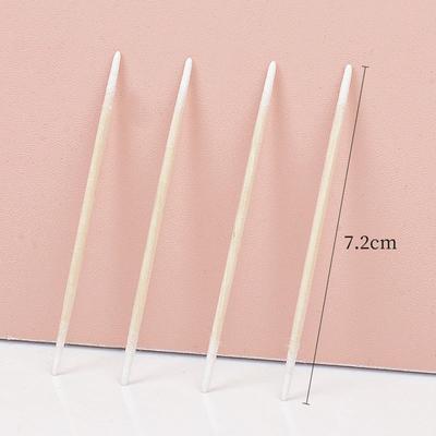 100/300PCS Disposable Ultra-small Double-end Wood Cotton Swab 100pcs Lint Free Micro Brushes Eyelash Extension Glue Removing