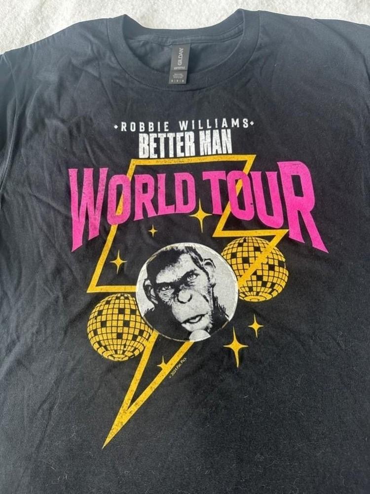 Vintage Robbie Williams Gift Funny Black All Size 20D293 Unisex T-Shirt XXXXL