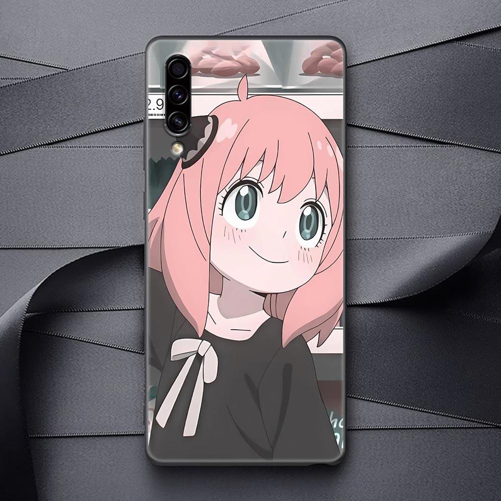 SPY X FAMILY Anime Black Soft Phone Case For Samsung Galaxy A90 A80 A70 A70S A60 A50 A40 A30 A30S A20S A20E A10 A10E Funda Coque
