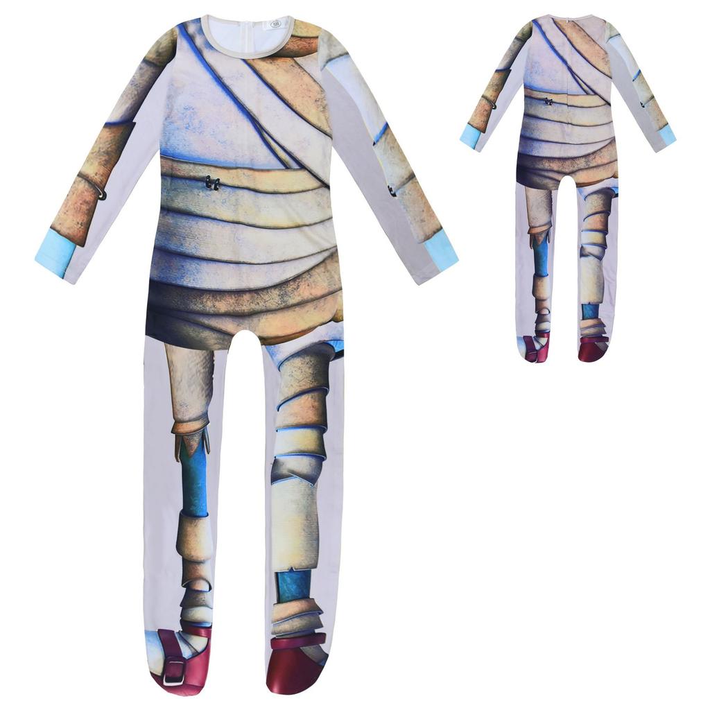 Disfraz de Momia de Halloween para Niños Mono de una Pieza Ropa Linda de Doctor Momia para Fiesta de Carnaval Cosplay