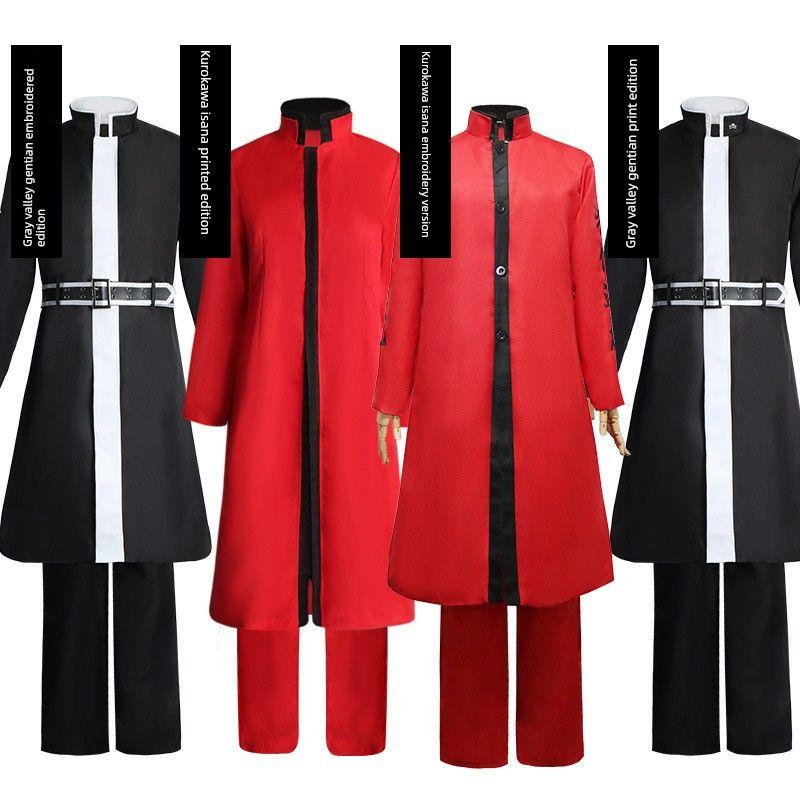Tokyo Revengers Tengoku Chief Kurokawa Isana Cosplay Costume Gray Valley Dragon Cosplay Set