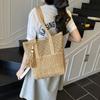 New Fashionable Hollow Shoulder Straw Bag, Versatile Hand-woven Bag, Casual Women's Bag, Beach Bag