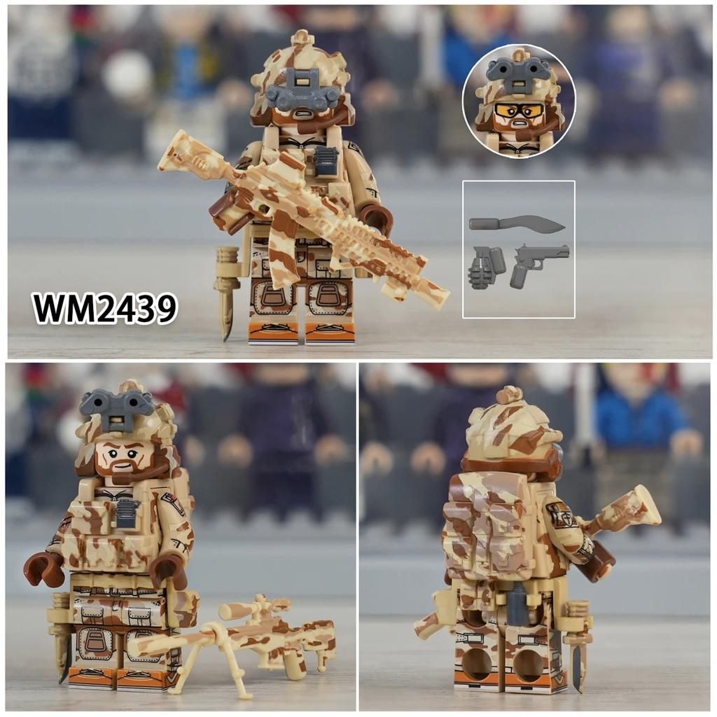 Serie Militare Forze Speciali Puzzle Assemblaggio Blocchi da Costruzione Giocattolo Minifigure