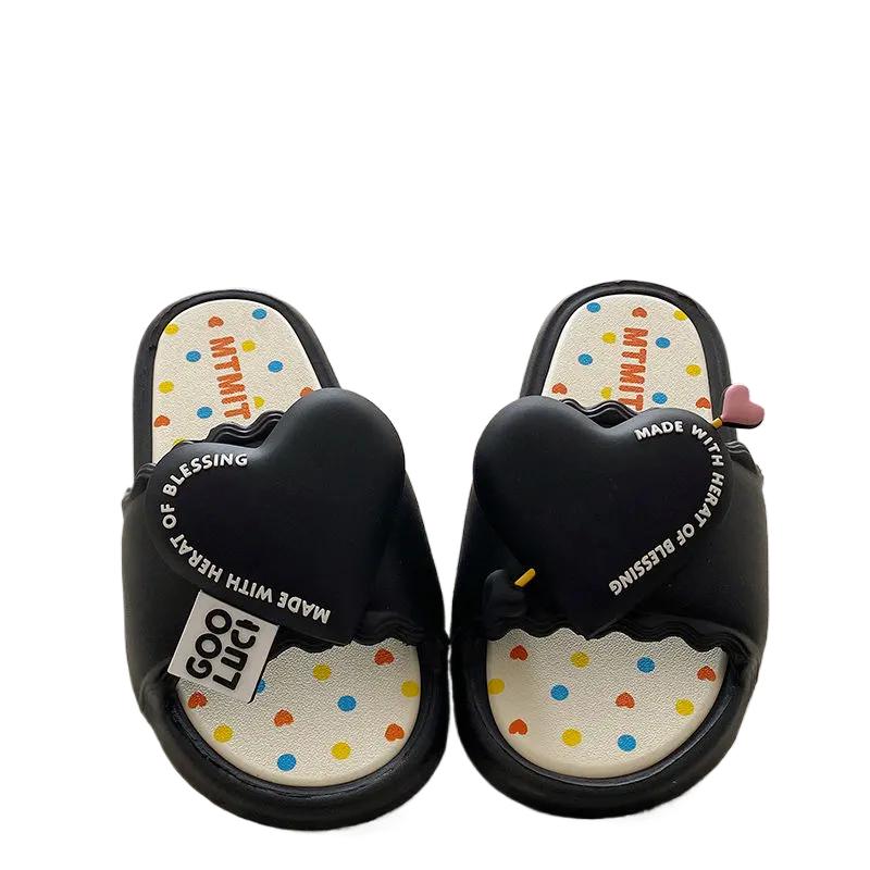 Fashion Summer Women Slipper Platform Love Indoor Beach Sandals Cloud Slide House Flip Flops Flat Female Ladies Non Slip Soft Outdoor