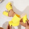 36-43 Sommer Mode Damen Slip-on Plateau Übergröße Schuhe für Damen Peep Toe High Heel Sandalen Lässige Strand Pantoffeln 2026