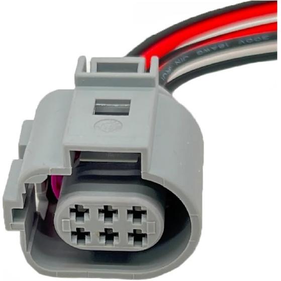 Złącza elektryczne samochodowe 6-pinowe złącze żeńskie zaworu EGR pl;/ug Wiązka przewodów Pasuje Kompatybilna 1J0 973 713 G 1J0973713G 42121200 Z 15cm