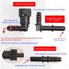 Leak Proof Fuel Line Quick Release Connector Kit for Multiple Fluid Types Fuel Line Hose Quick Install Fitting Coupler