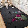 Invader Zim Hippie Bathroom Mat Anti-slip Absorb Water Long Strip Cushion Bedroon Mat Hotel Decor Mat