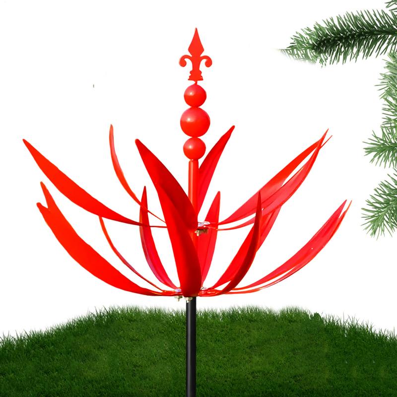 Outdoor Wind Spinner Rotators Wind Garden Spinners Metal Wind Sculptures Outdoor Red Yard Art Home Garden Yard Decoration China Mainland