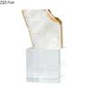 Minimalist Natural Crystal Ore Flower Crafts Ornaments Living Room Decoration Gold Plated Crystal Base Flower Furnishings