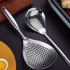 1pc 304 Stainless Steel Large Colander Skimmer, Kitchen Strainer For Frying & Hot Pot, Draining Accessory For Cooking & Baking, Durable