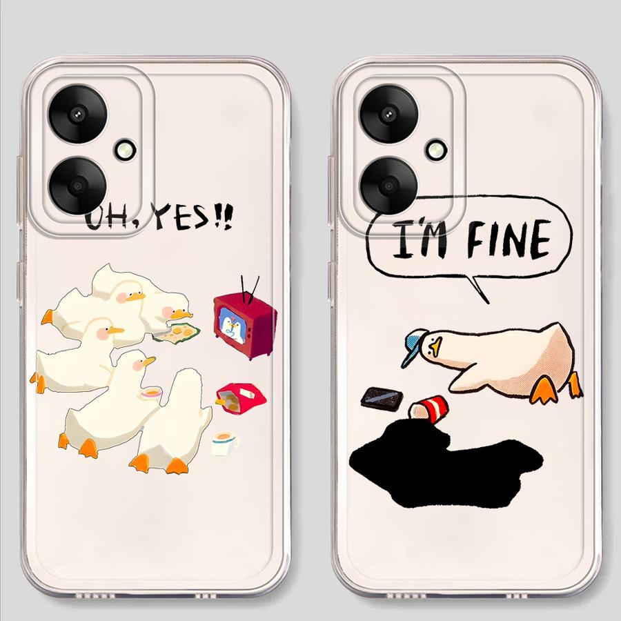 Cartoon Duck Phone Case for Xiaomi Mi 11T Pro 11 Lite Soft Phone Cover