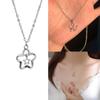 Pentagram Pendant Necklace Star Necklace Jewelry Hollow Out Star Choker Alloy Material Party Jewelry for Women Girl Gift