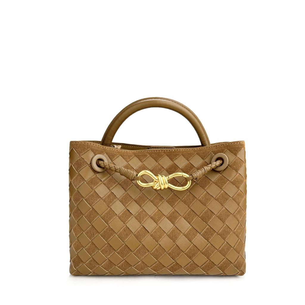 2024 Autumn/Winter Frosted French Retro Gradient Suede Bow Women's Bag