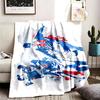 Chicago Cubs Theme Personalized Outdoor Flannel Blankets Soft And Suitable For All Seasons Perfect For Sofas Beds And Camping