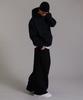 LIKE THE MOST Two-Tuck Long Side Over Pants_Black