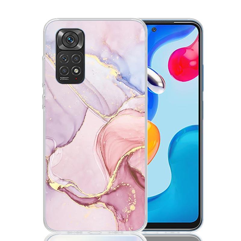 Granite Marble Phone Case For Xiaomi Redmi Note 13 14 15 Pro Plus 12S 12 14S 11S 11E 10 10S 11 11T 5G 4G Cover Coque Redmi Note