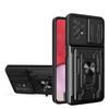 Armor Camera Protect Card Slot Ring Case For iPhone 14 13 12 11 Samsung Galaxy A53 A23 S22 S21 Redmi 10C OPPO Realme A54 A94 Vivo V23E Moto G200 Cover