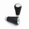 Universal New 5 Speed Leather Black&Red Stitche Manual Car Gear Stick Shift Knob Shifter