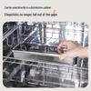 Stainless Steel Portable Cutlery Storage Box - Waterproof & Mildew-Proof for Outdoor Picnics