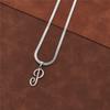 Dainty Initial Necklace Silver 26 Letters Snake Chain Necklaces for Women Girls Jewelry Choker Birthday Gifts